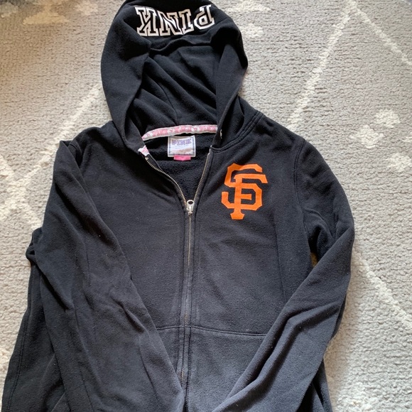 PINK Victoria's Secret Sweaters - San Francisco Giants-VS Pink Zip up hoodie